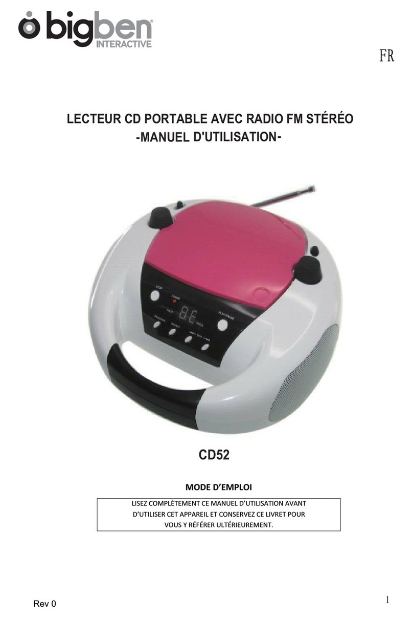 Bigben CD52 user manual