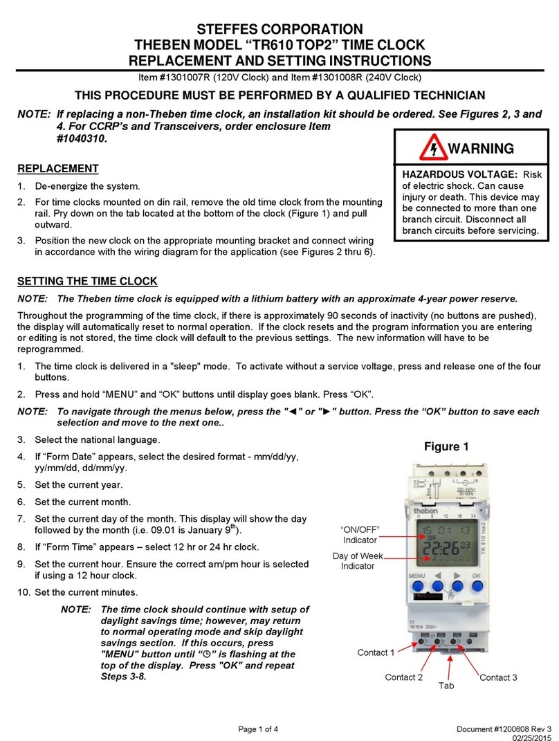 Steffes THEBEN TR610 TOP2 1301007R Operating manual