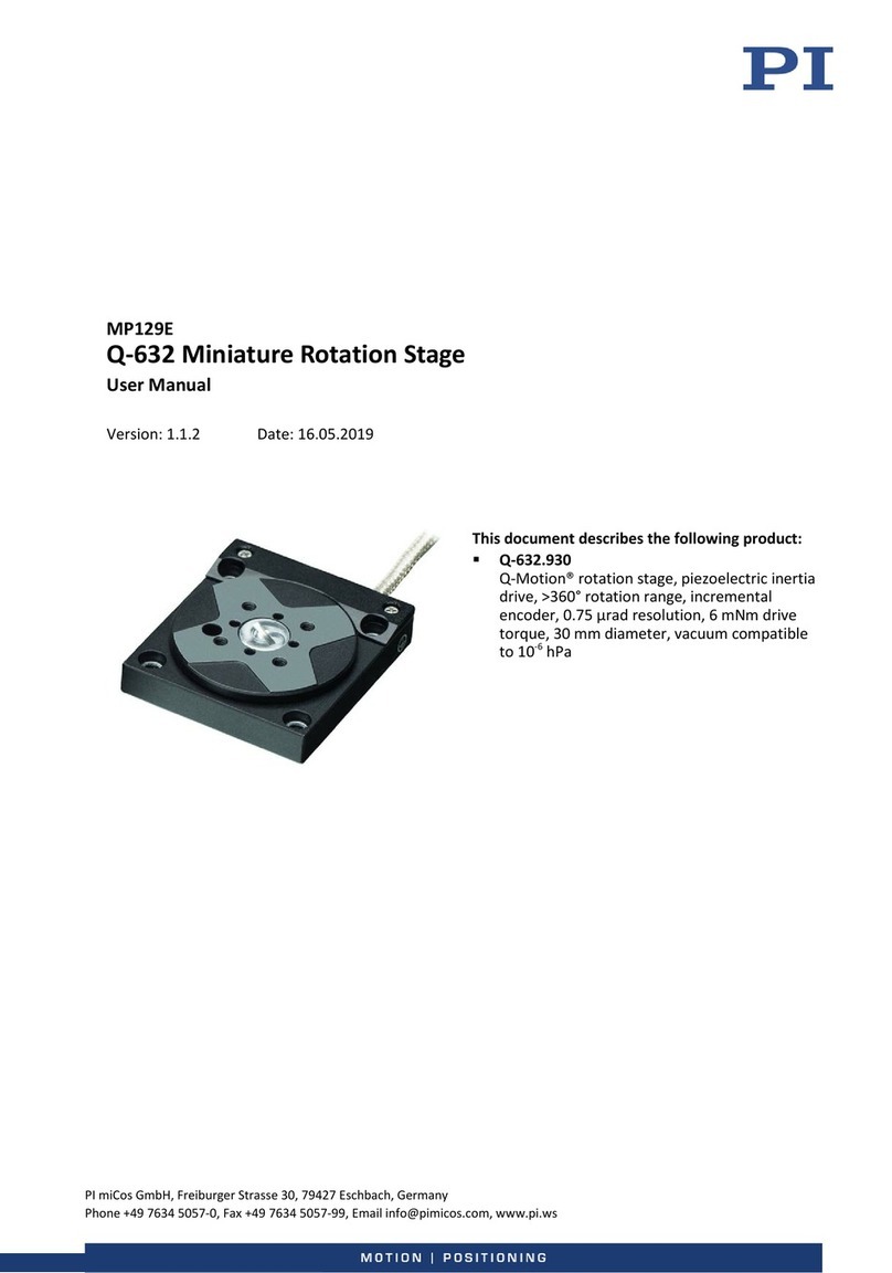 PI Q-Motion Q-632 user manual