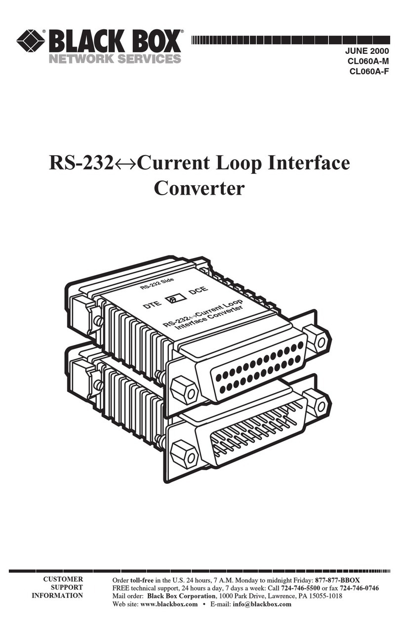 Black Box CL060A-F User manual Black Box CL060A-F User manual
