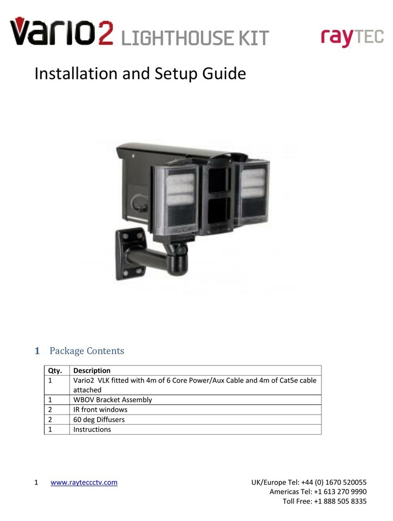 Raytec Vario2 Lighthouse Kit VAR2-VLK Installation and setup guide