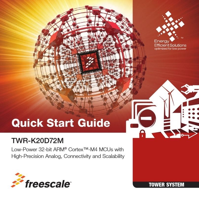 Freescale Semiconductor TWR-K20D72M User manual Freescale Semiconductor TWR-K20D72M User manual