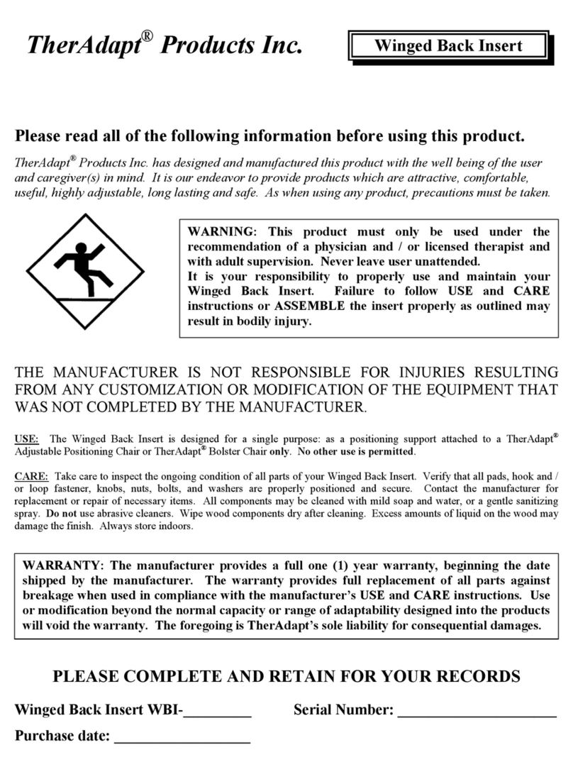 TherAdapt WBI-100 Series instructions