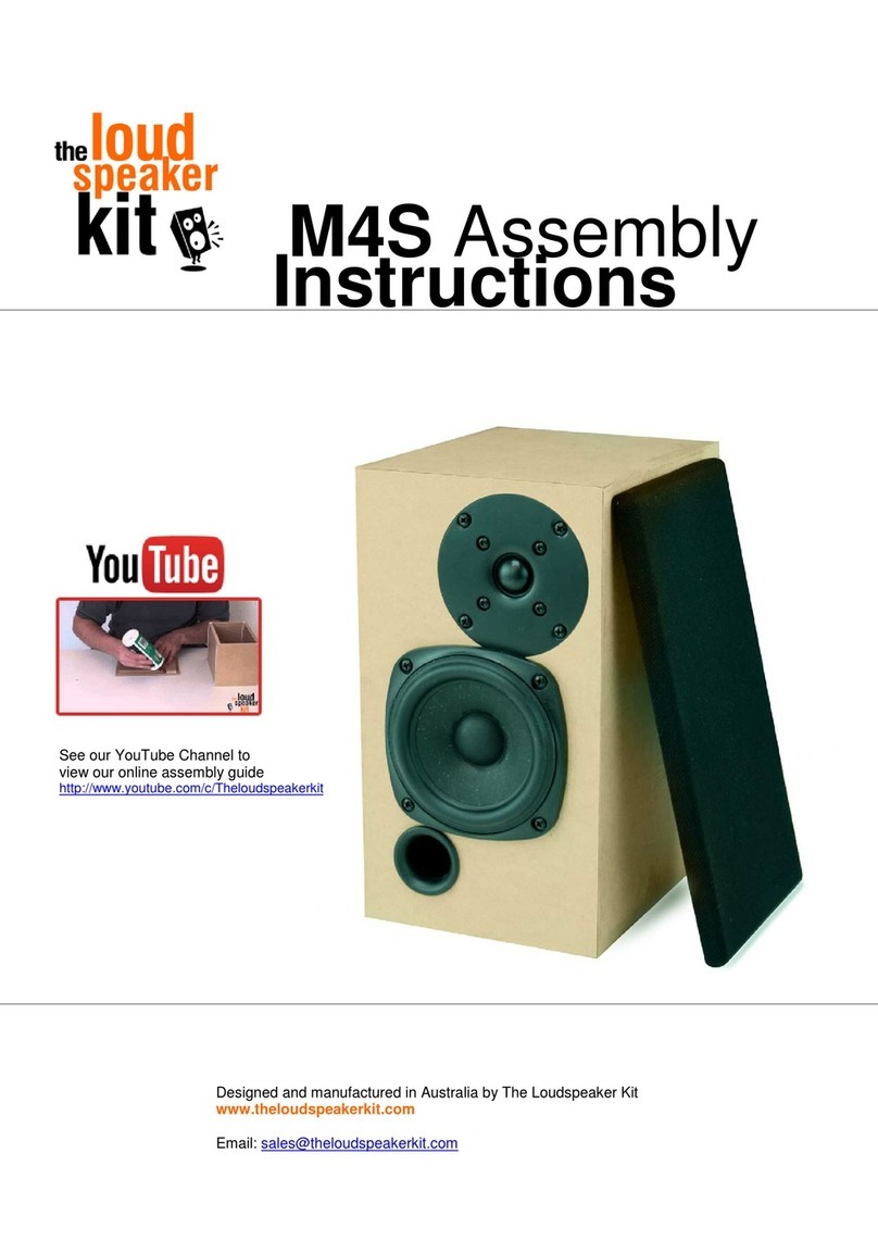 The Loudspeaker Kit M4S Assembly instructions