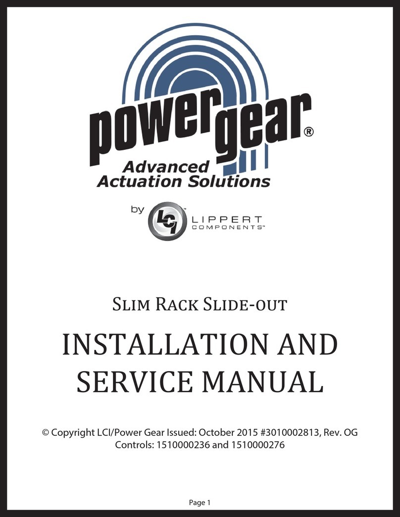 Lippert Components Power Gear SlimRack Slide-out Manual