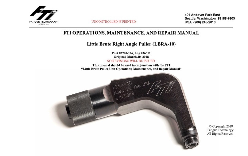 FTI LBRA-10 Operation, maintenance, and repair manual