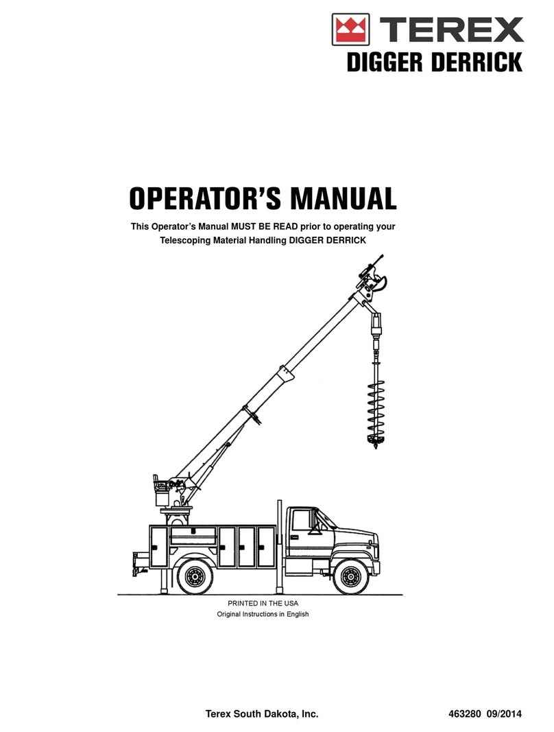 Terex Digger Derrick Operator's manual