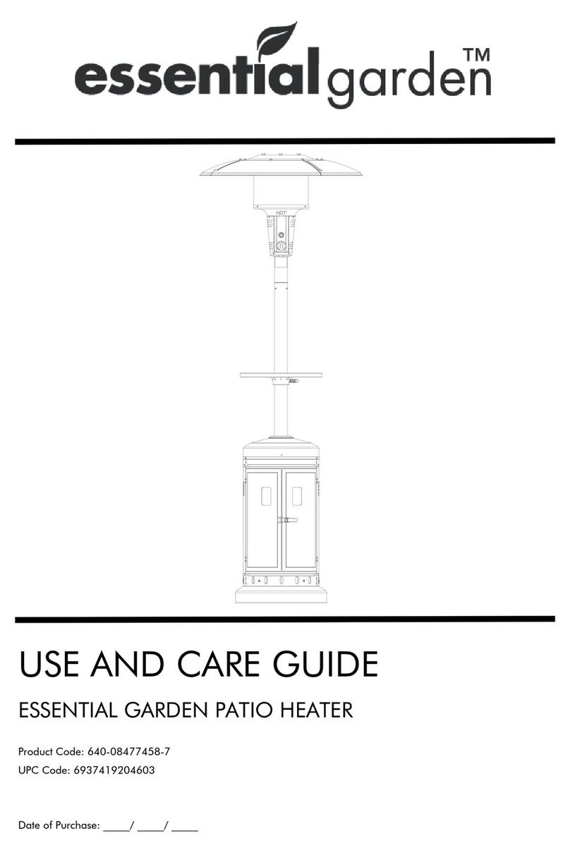 Essential Garden 640-08477458-7 Use and care guide