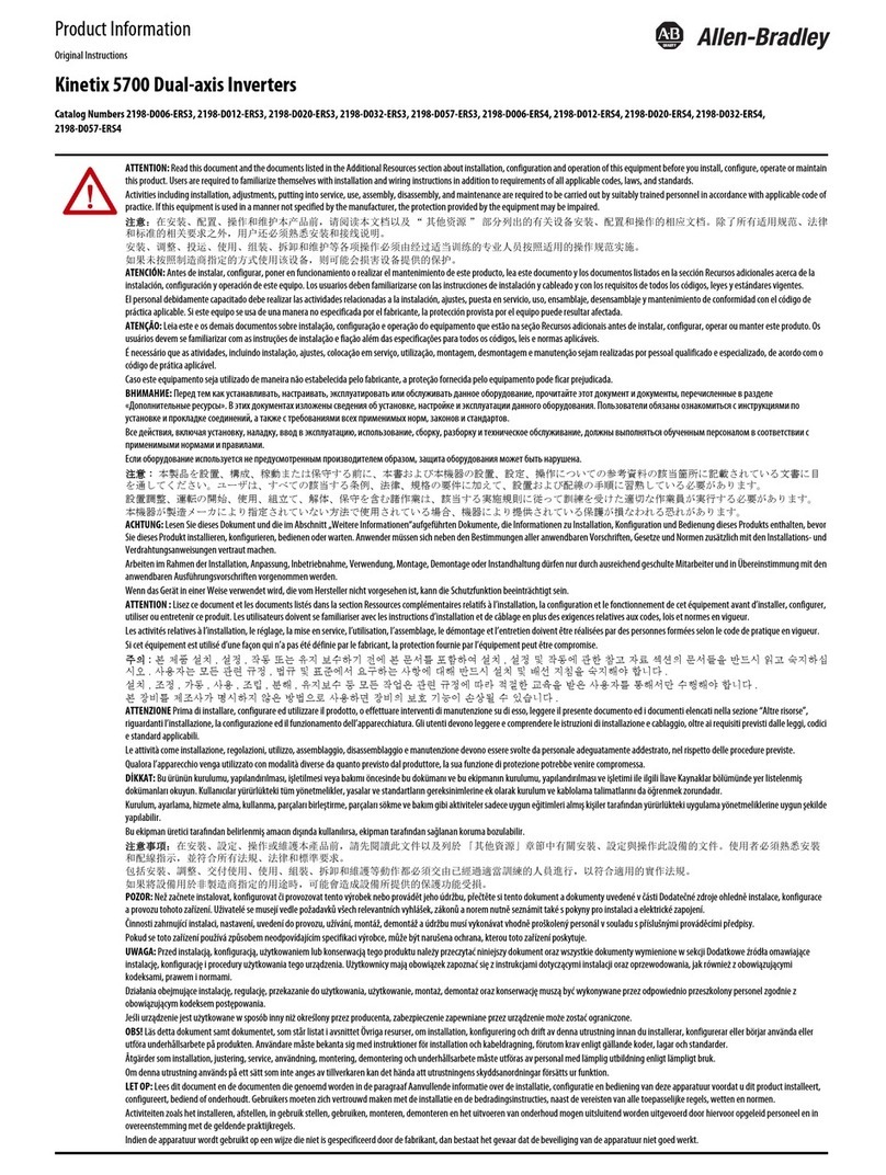 Allen-Bradley Kinetix 5700 Series User manual