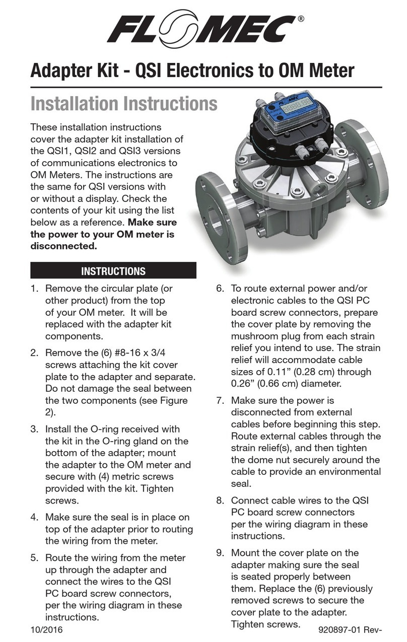 Flomec QSI Series installation instructions