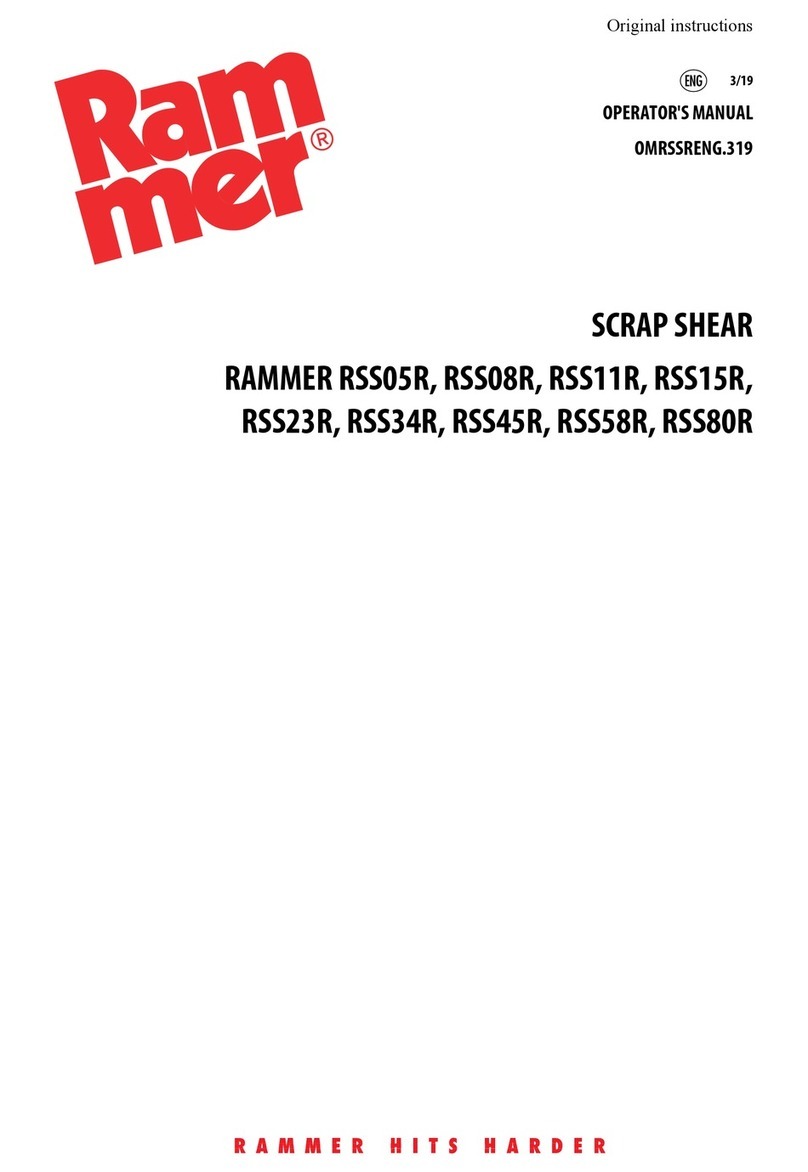 RAMMER RSS05R Operator's manual