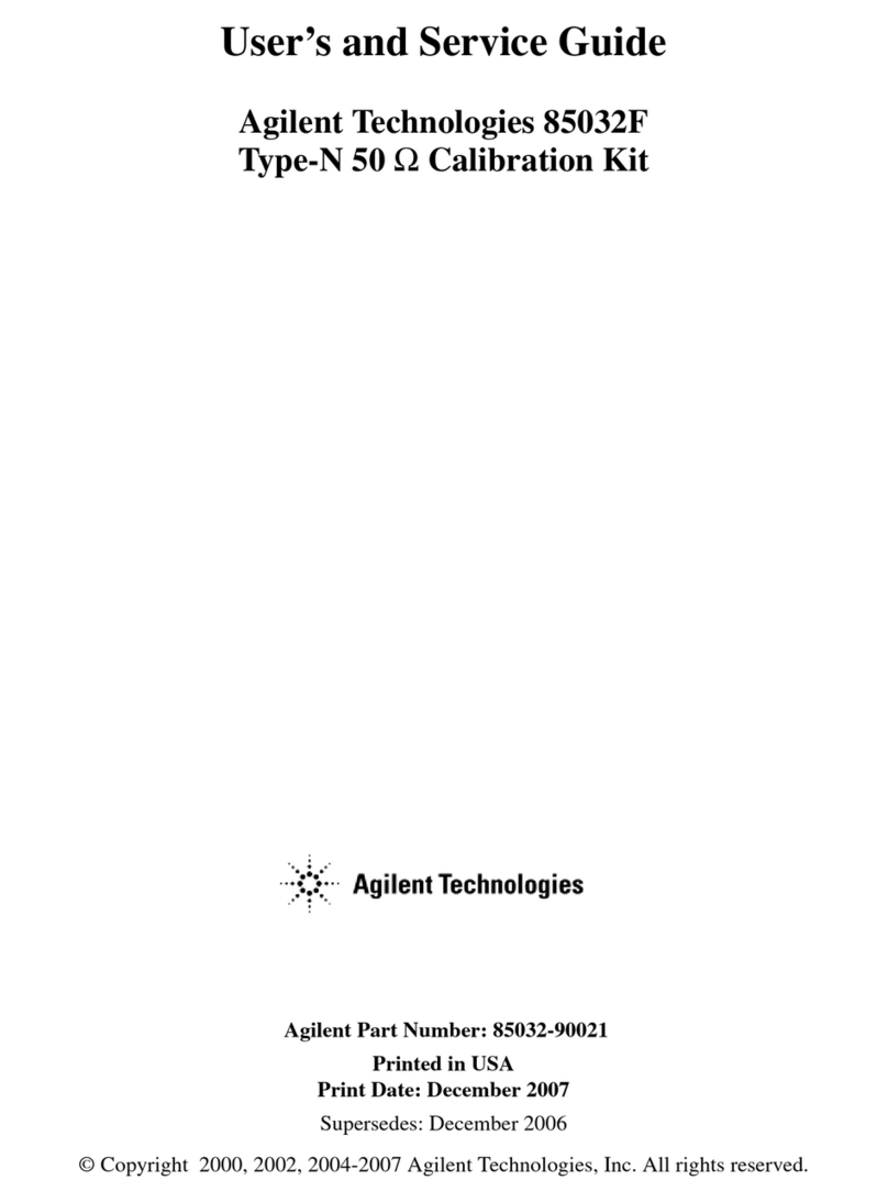 Agilent Technologies 85032F Manual