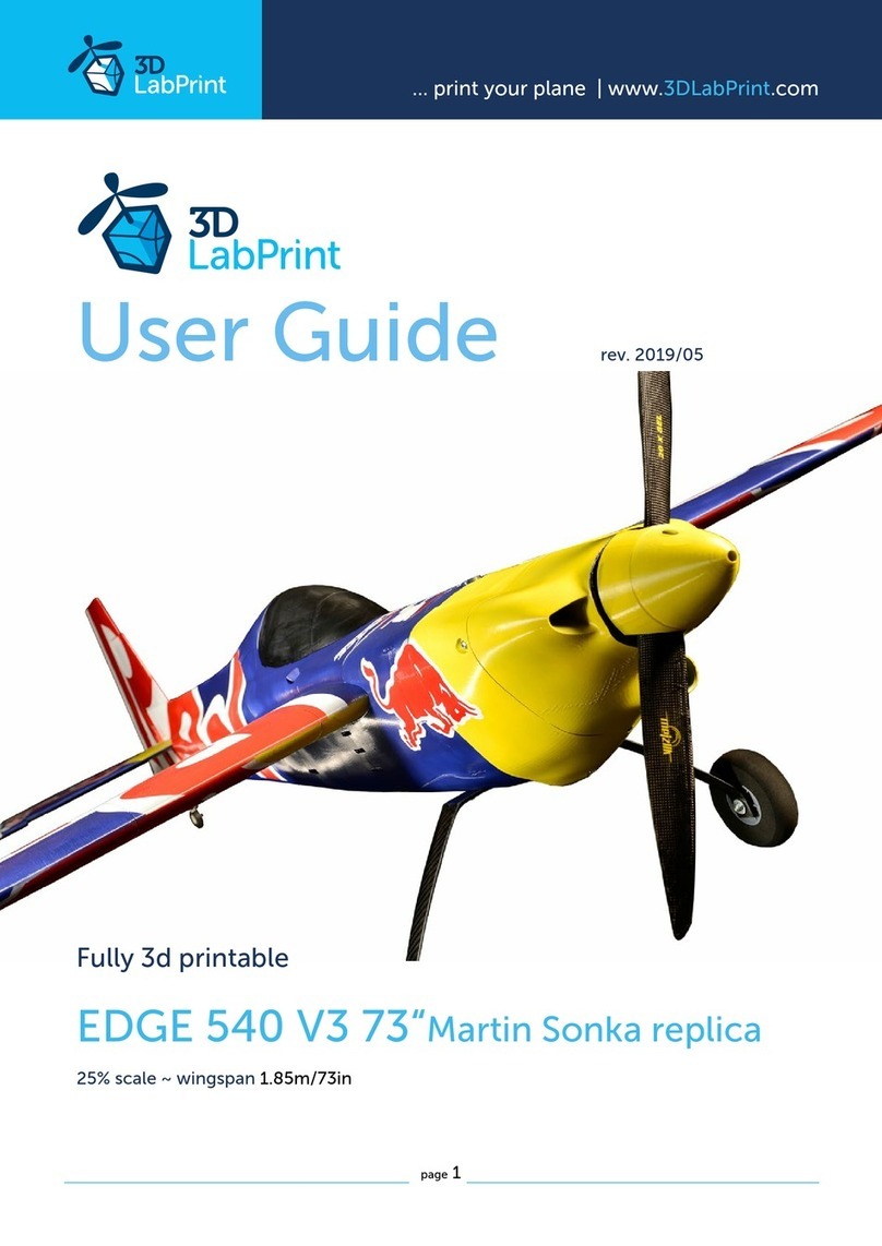 3D LabPrint Zivko EDGE 540v3 User manual