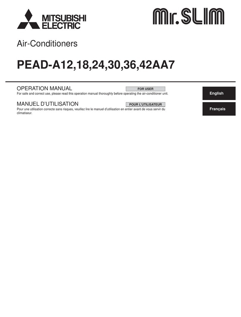 Mitsubishi Electric Mr.SLIM PEAD-A.AA7 Series User manual