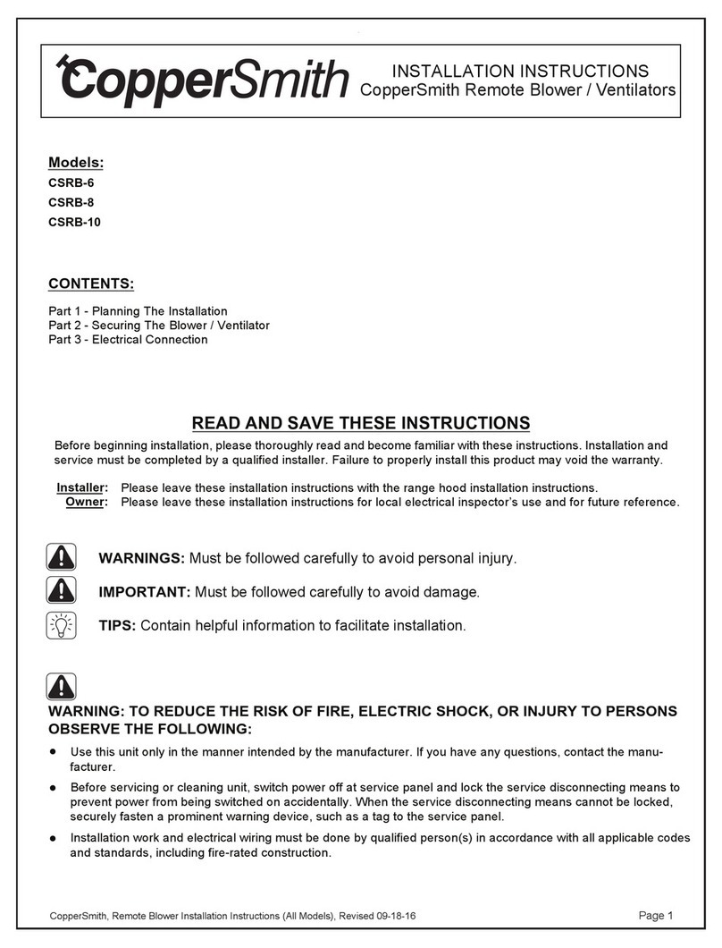 CopperSmith CSRB-6 installation instructions