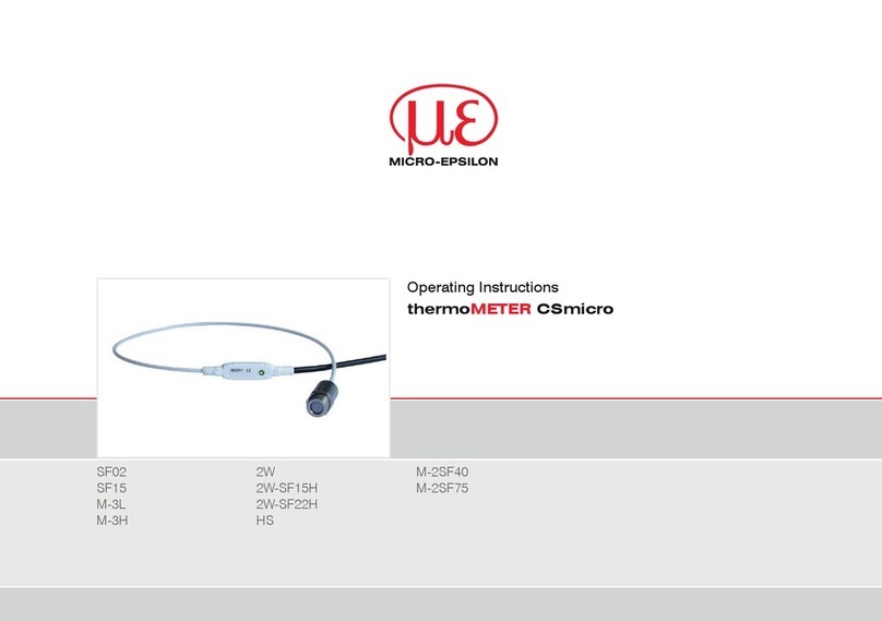 MICRO-EPSILON thermoMETER CSmicro SF Series User manual