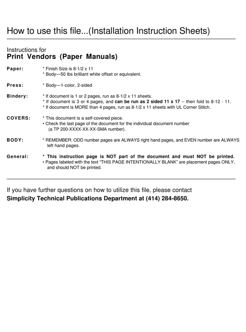 Simplicity 1692924 Operator's manual