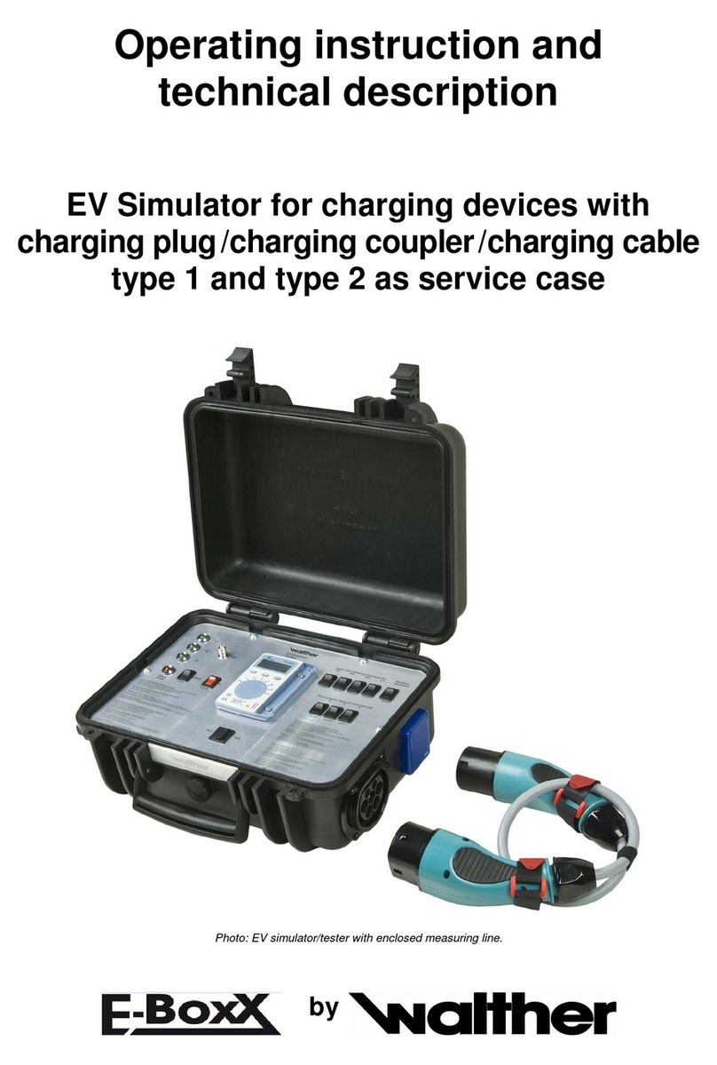Walther E-Boxx EV Simulator Operating instruction and technical description
