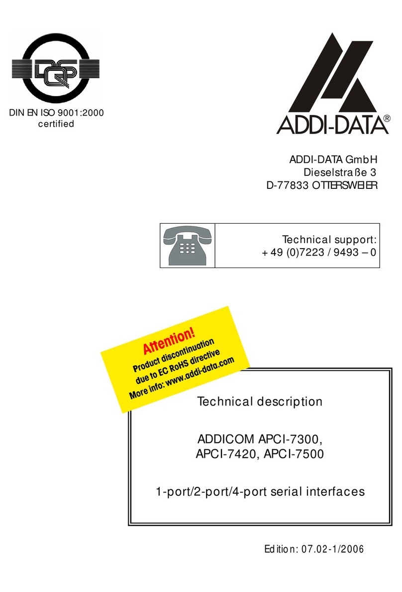 Addi-Data ADDICOM APCI-7300 Technical description