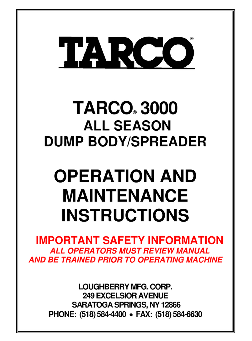 TARCO T-3000 Operation and maintenance instructions