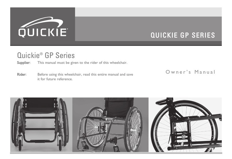 Quickie GP Series User manual