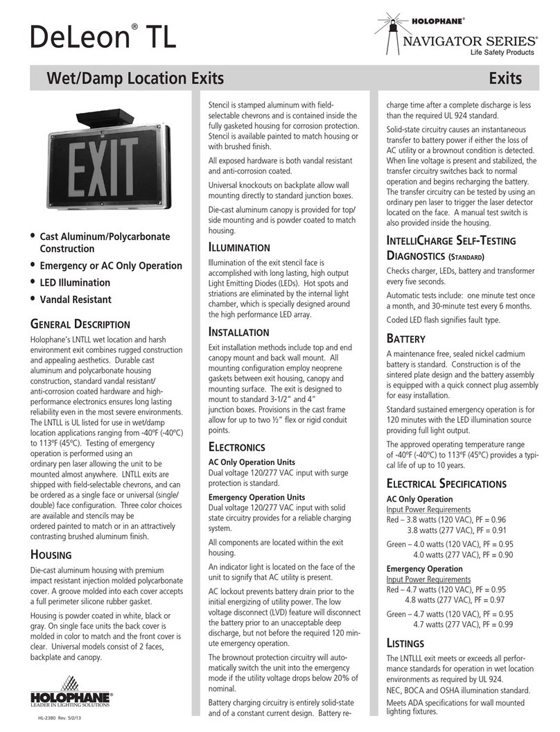 HOLOPHANE Navigator Series Operating and maintenance instructions