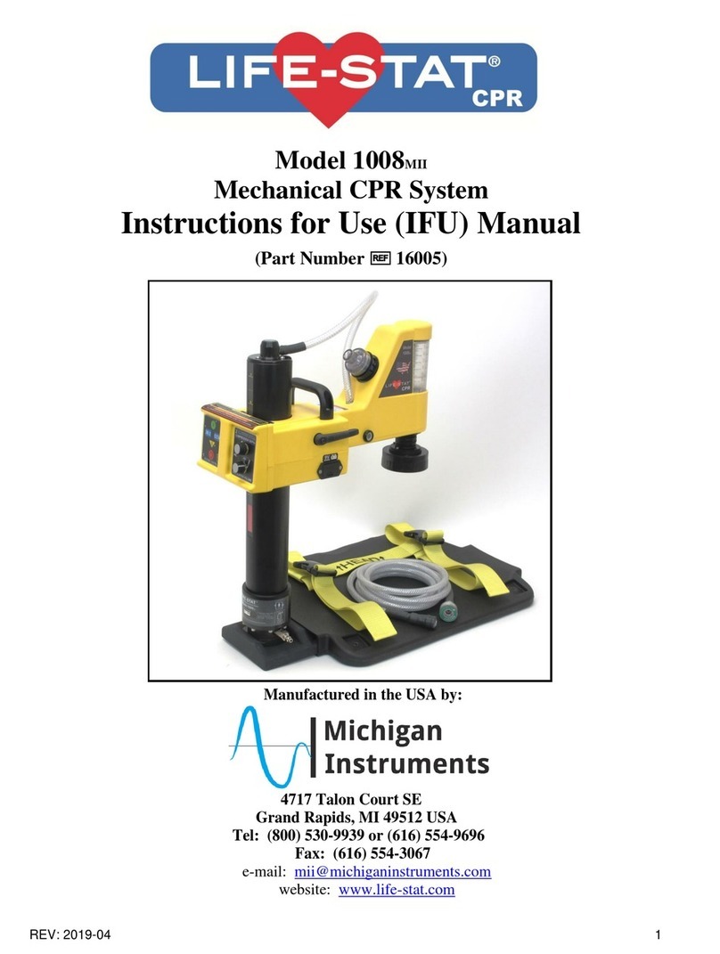 Michigan Instruments LIFE-STAT 1008MII Instructions for use Michigan Instruments LIFE-STAT 1008MII Instructions for use