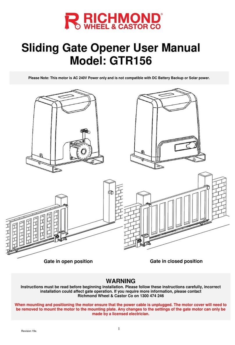 Richmond GTR156 user manual