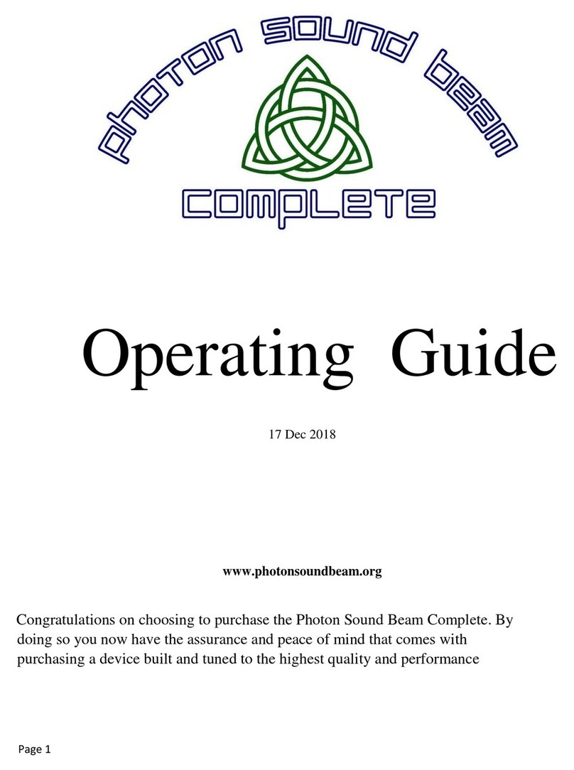 PHOTON SOUND BEAM Complete operating guide