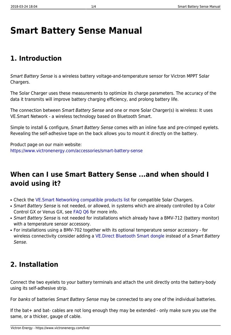 Victron energy Smart Battery Sense manual