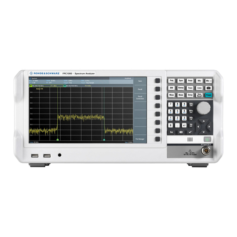 R&S FPC Series User manual