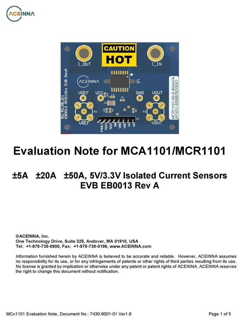 Aceinna MCA1101-5-5 Evaluation Note Aceinna MCA1101-5-5 Evaluation Note