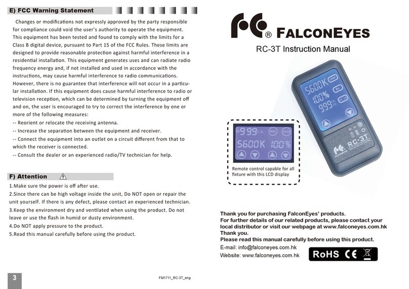 Falconeyes RC-3T instruction manual