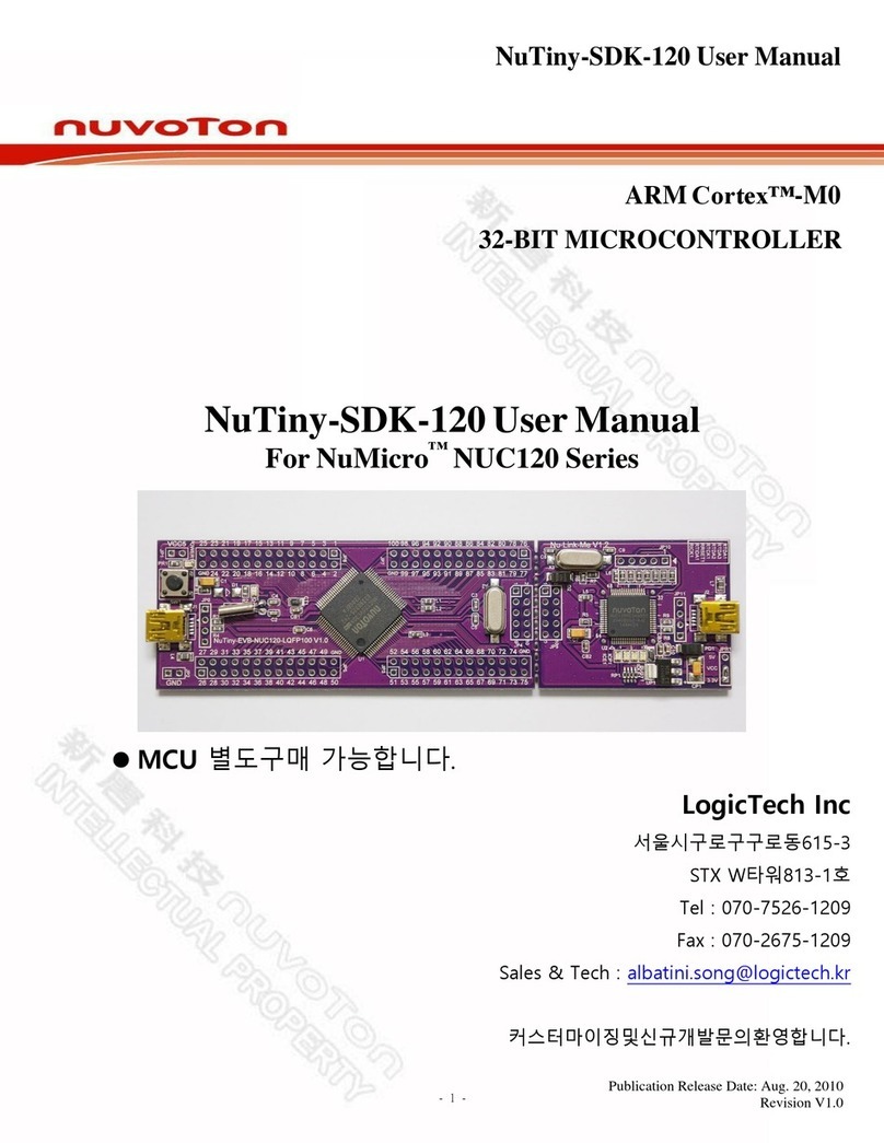 Nuvoton NuTiny-SDK-120 User manual Nuvoton NuTiny-SDK-120 User manual