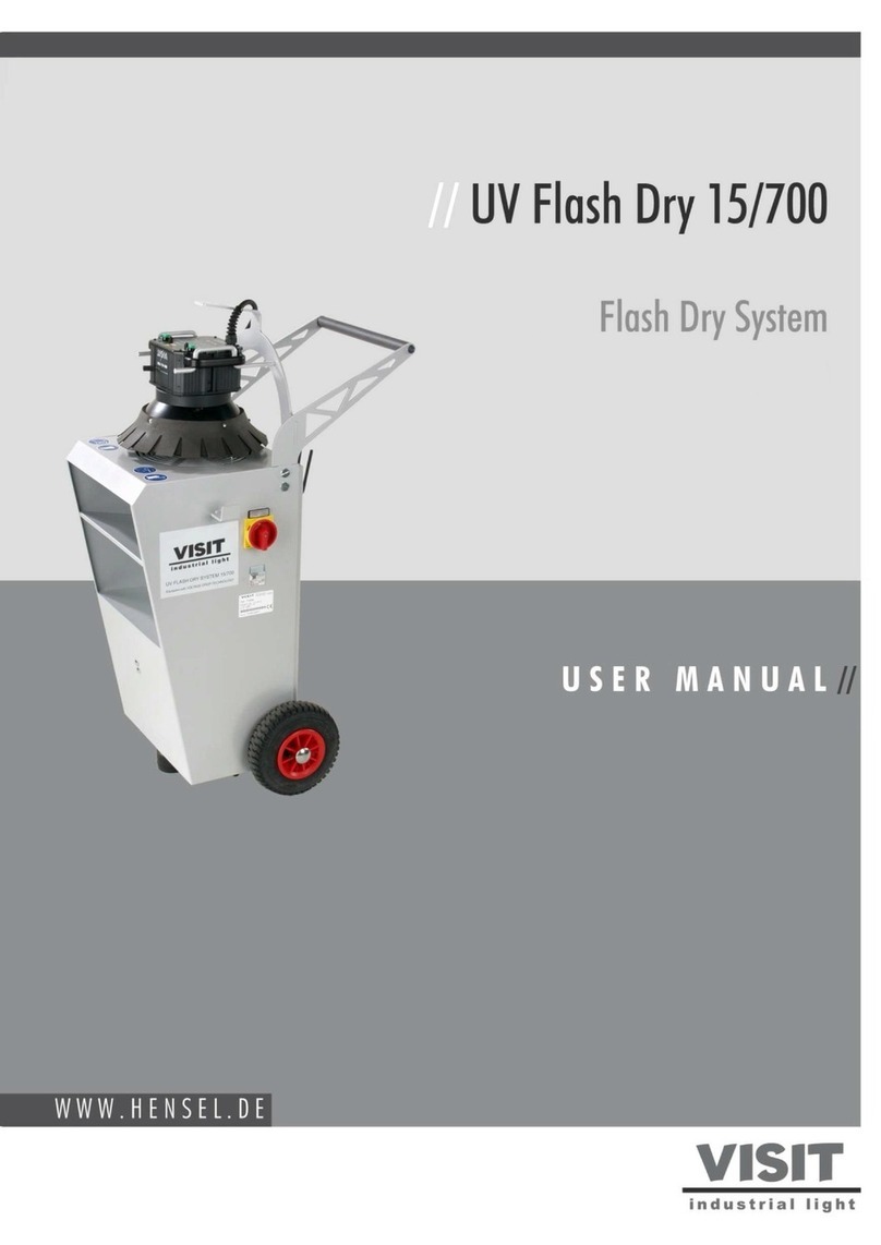 Hensel-Visit UV Flash Dry 15/700 user manual
