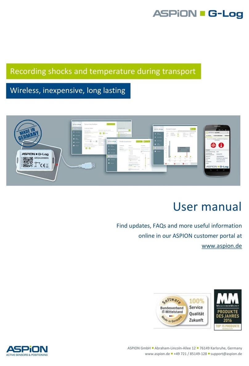 Aspion G-Log user manual