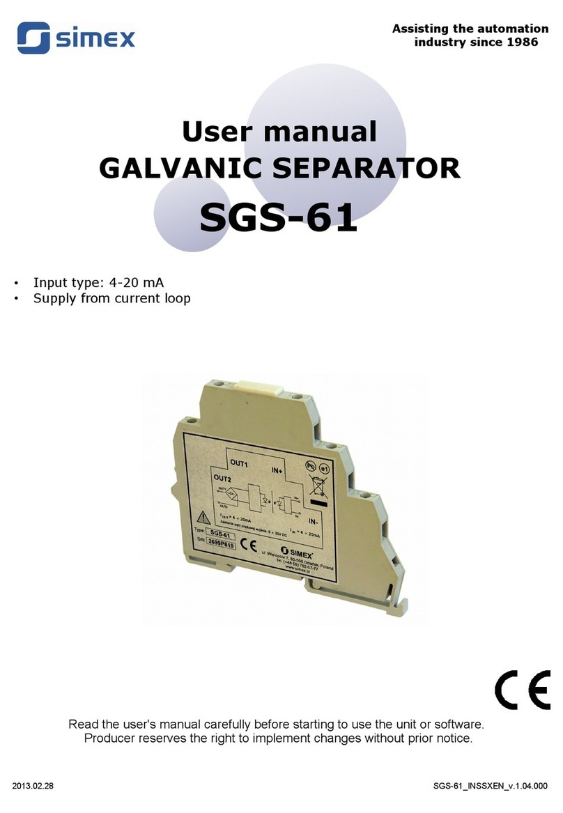 Simex SGC-61 user manual