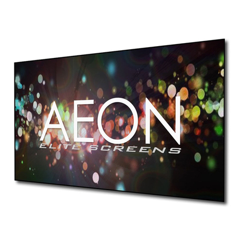 Elite Screens aeonclr series User manual Elite Screens aeonclr series User manual