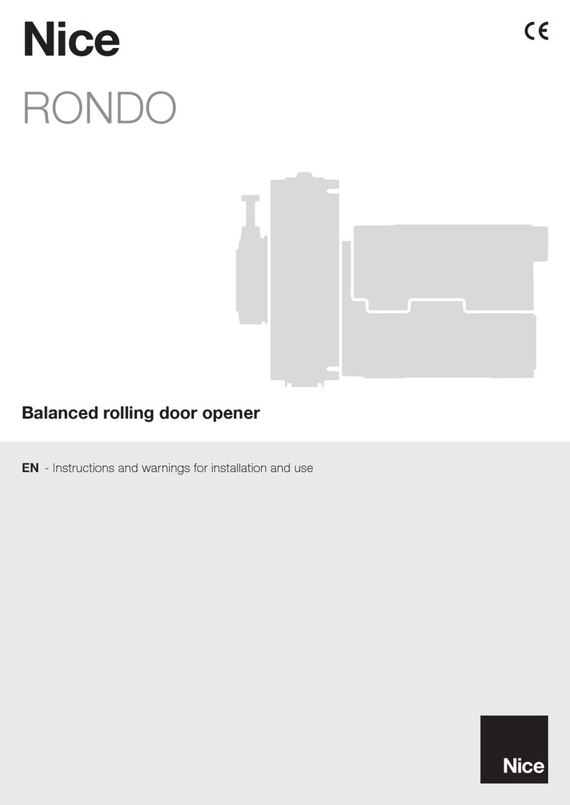 Nice RONDO Series Technical specifications