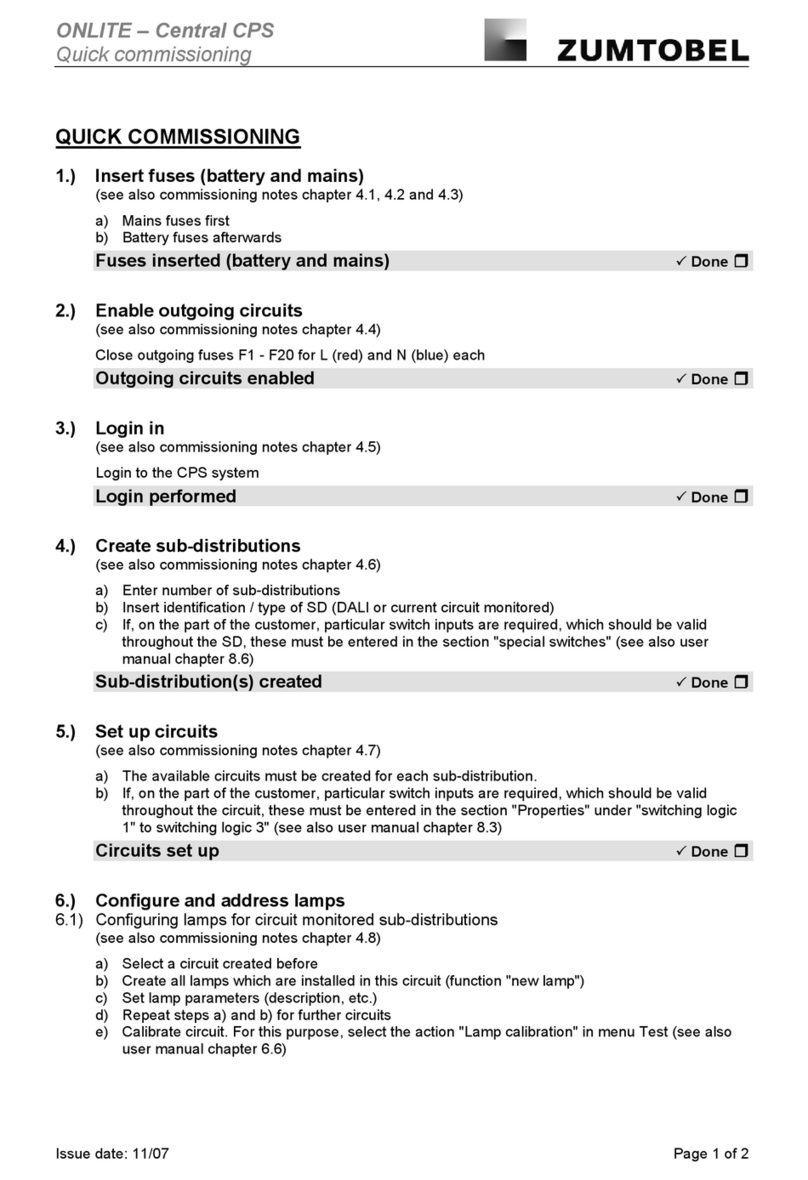 Zumtobel ONLITE manual