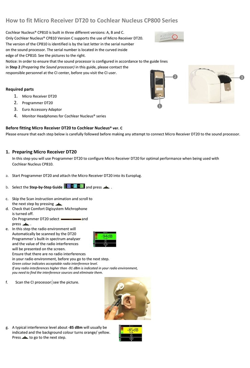 Cochlear Nucleus CP800 Series manual