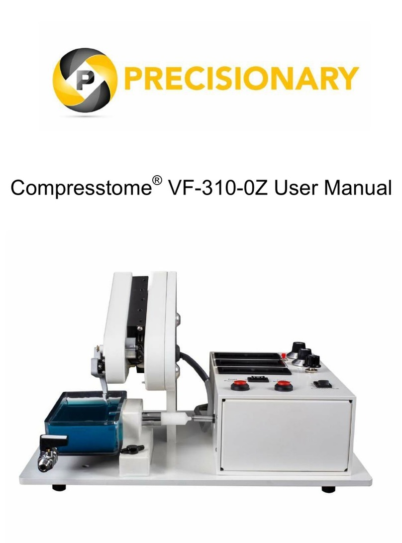 Precisionary Compresstome VF-310-0Z User manual Precisionary Compresstome VF-310-0Z User manual