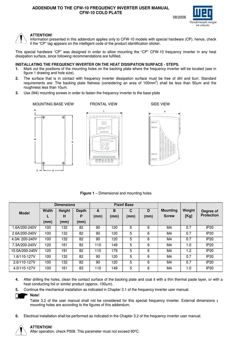 WEG Easy Drive CFW10 User manual addendum