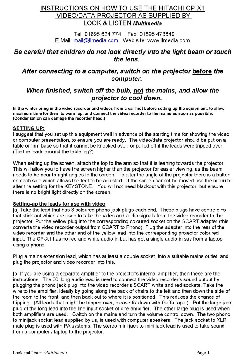Hitachi CPX1 Series User manual
