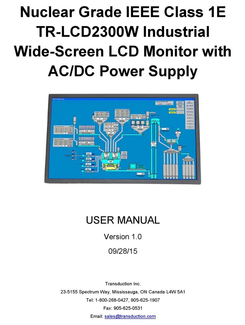 Transduction TR-LCD2300W User manual