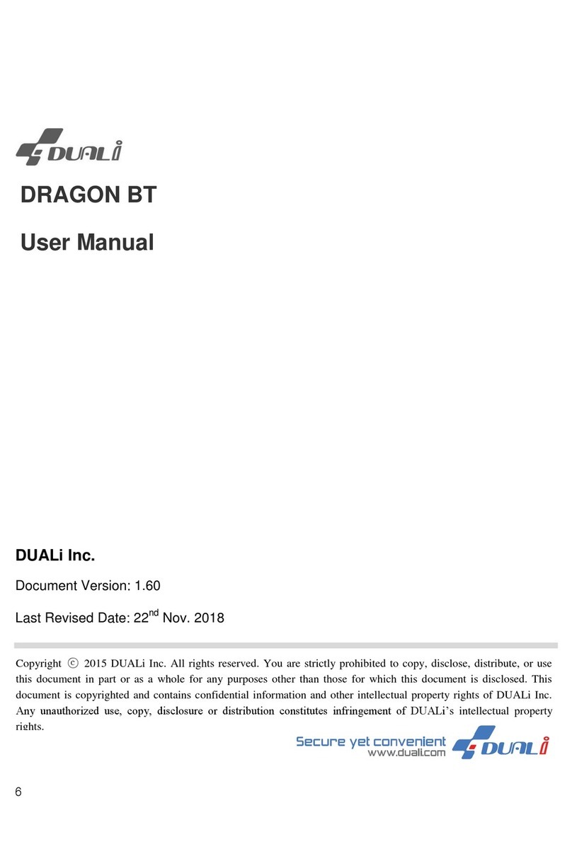 Duali DRAGON BT user manual