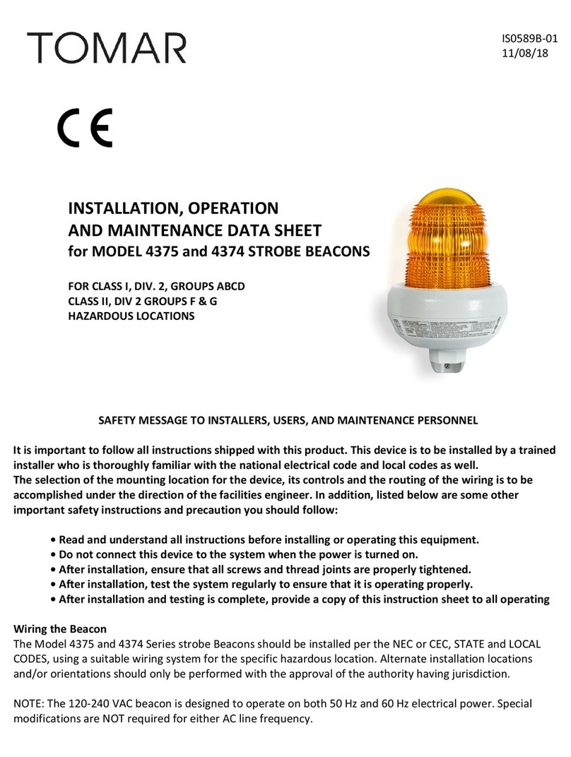 Tomar 4374 Instruction Manual