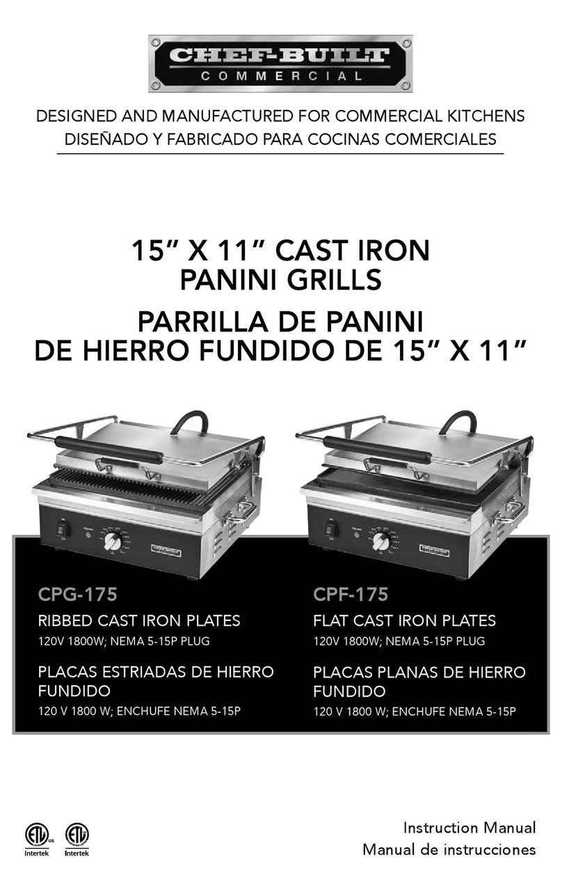 CHEF-BUILT CPF-175 instruction manual