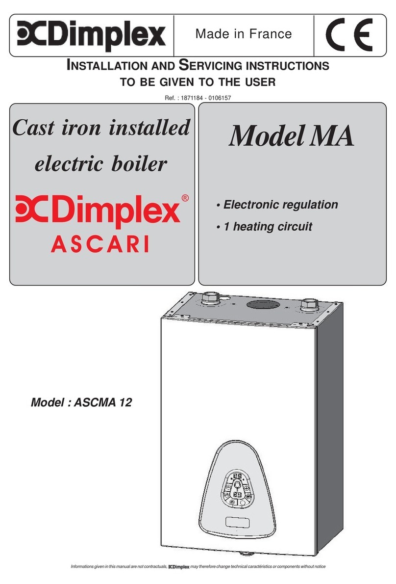 Dimplex ASCARI MA12 Installation and servicing instructions