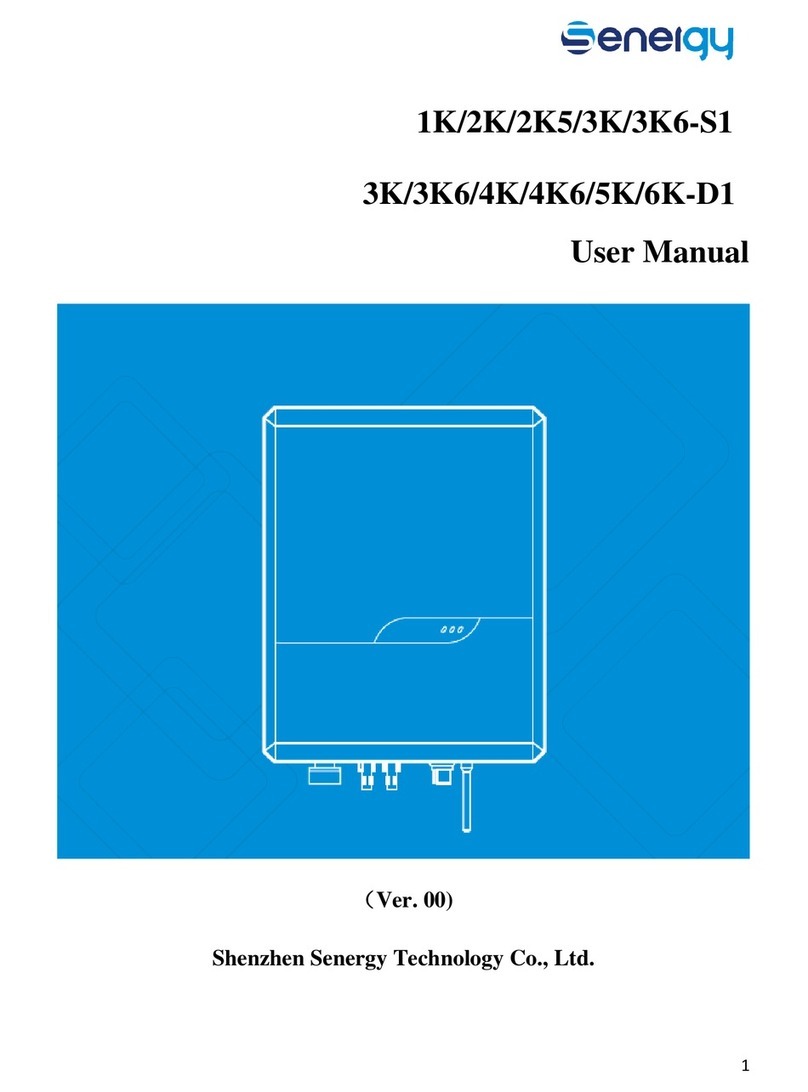 Senergy SE 1KTL-S1 User manual